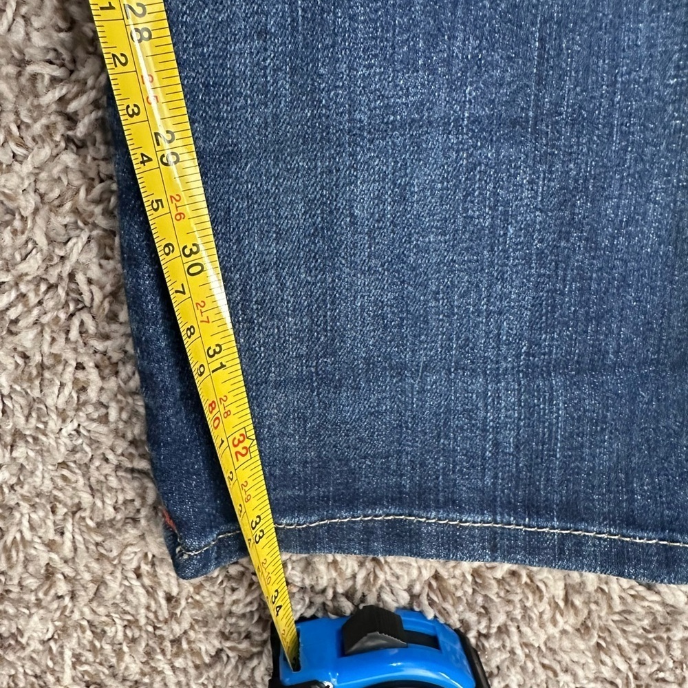 True Religion Cora Mid Rise Straight Leg Jeans Sz 27 Tall - Picture 9 of 11